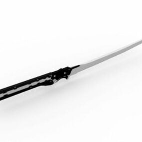 Épée japonaise Kodachi modèle 3D