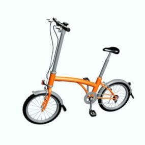 Senhora bicicleta roda pequena modelo 3d