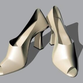 Lady High Heel Shoes 3d model