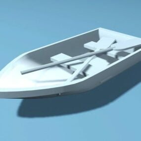 3d модель човна зі ставком