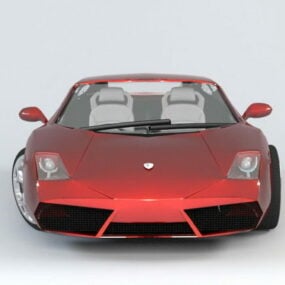 Red Lamborghini Reventon 3d model