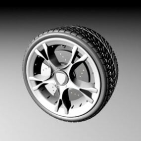 लेम्बोर्गिनी टायर व्हील 3डी मॉडल