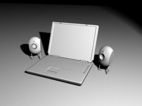 Laptop With Speakers
