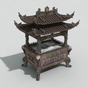 Encensoir chinois traditionnel modèle 3D
