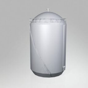 نموذج ثلاثي الأبعاد لخزان تخزين الزيت