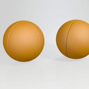 Nahkainen koripallopallo 3d-malli
