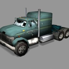 左利きのジャックトラック車両3Dモデル