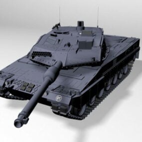 Model 2d Tank Leopard Jerman 6a3m
