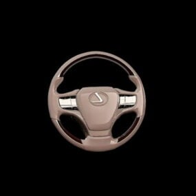 Steering Wheel Lexus Car 3d model