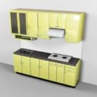 Lime Green Small Kitchen Cabinet