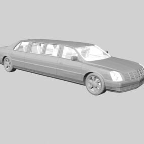 Modelo 3d de limusine Lincoln