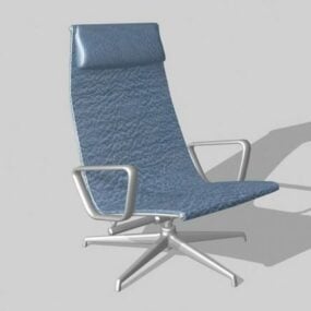 Cadeira reclinável para sala de estar com estofamento fino Modelo 3D