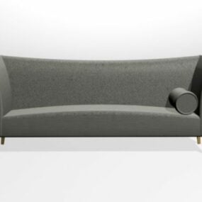 Loveseat Couch Fabric 3D model