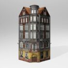 Low Poly 19th Century Commercial Building