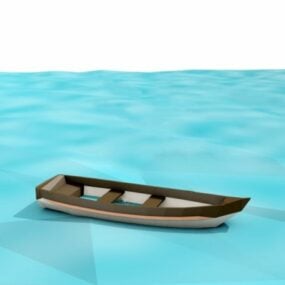 Low Poly Boat 3d-modell