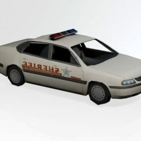 Modelo 3d de coche de sheriff vintage