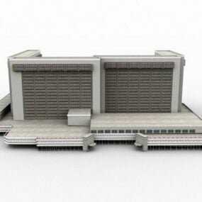 Luxushotelkomplexgebäude 3D-Modell