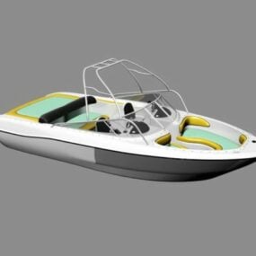 小型スピードボートの3Dモデル