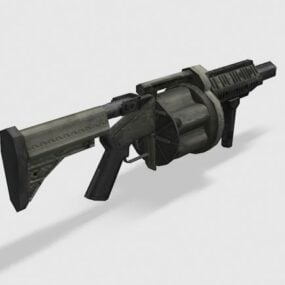 M32 Mgl Grenade Launcher 3d model