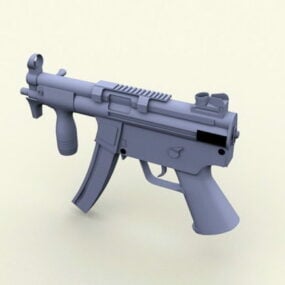 Mp5 Western maskinpistol 3d-model