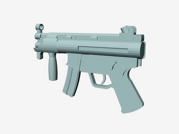 Lowpoly Subfusil Mp5k