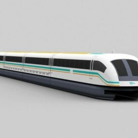 磁悬浮列车 Max 速度3d模型
