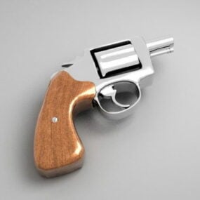 Model 3D pistoletu rewolwerowego Magnum
