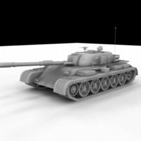 نموذج دبابة قتال رئيسية حديثة ثلاثية الأبعاد