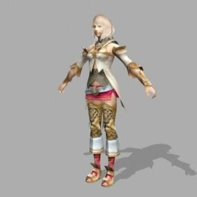 Character Tera High Elf Female Warrior 3d model