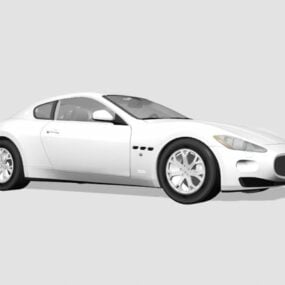 Maserati Alfieri Beyaz 3d modeli