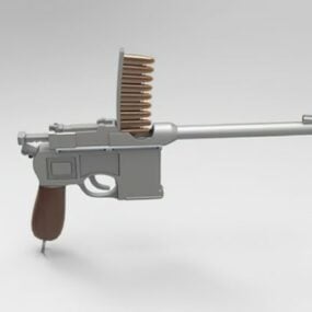Mauser C96 권총 총 3d 모델