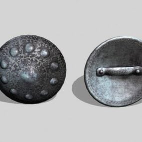 Středověký Buckler Shield Weapon 3D model