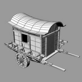 Chinese Ancient Carriage 3d model