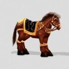 Medieval War Horse Lowpoly