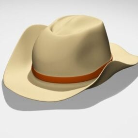 Męski kapelusz kowbojski Model 3D