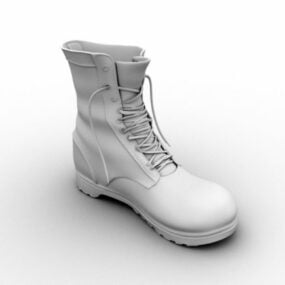 Men Work Leather Boots 3d model