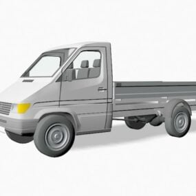 소형 픽업 트럭 메르세데스 3d 모델