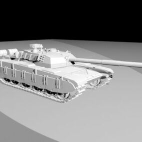 Model 3d Konsep Tank Tempur Militer