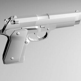 군용 권총 권총 3d 모델