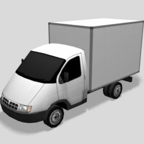 Modello 3d di mini camion da carico