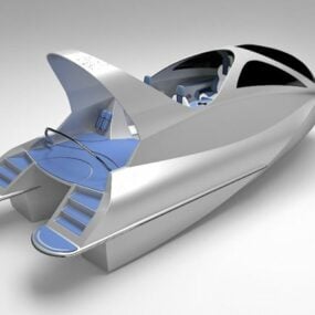 Mini Jet Scooter Boat 3D-malli