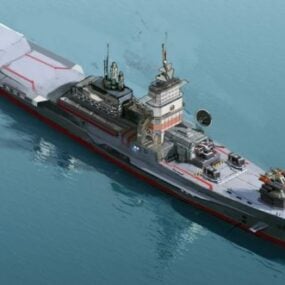 미사일 구축함 선박 3d 모델