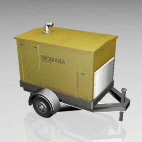 移动柴油拖车3d模型