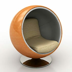 Ball Chair Gelb 3D-Modell
