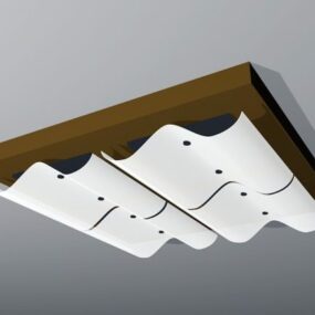 Glass Table Lamp Design 3d model