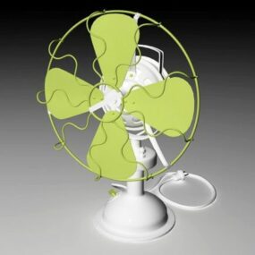 3d модель маленького настільного вентилятора