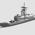 Modern Frigate Warship