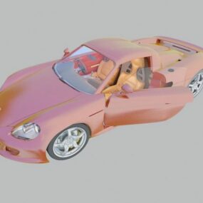 نموذج السيارة الحديثة الفائقة ثلاثية الأبعاد
