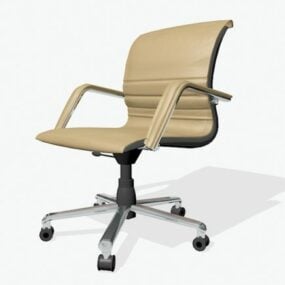 3д модель современного вращающегося офисного кресла