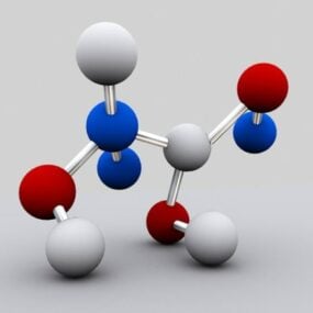 Model 3d Struktur Molekul Sains